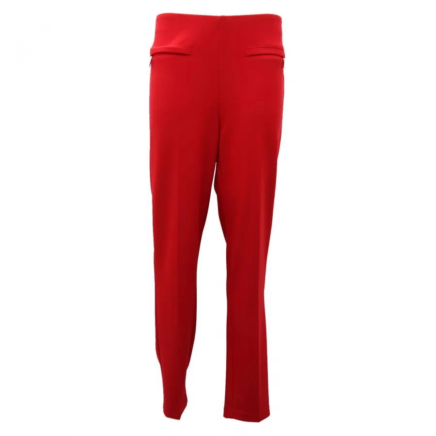 0377AF pantalone donna JOSEPH RIBKOFF red slim fit trouser woman