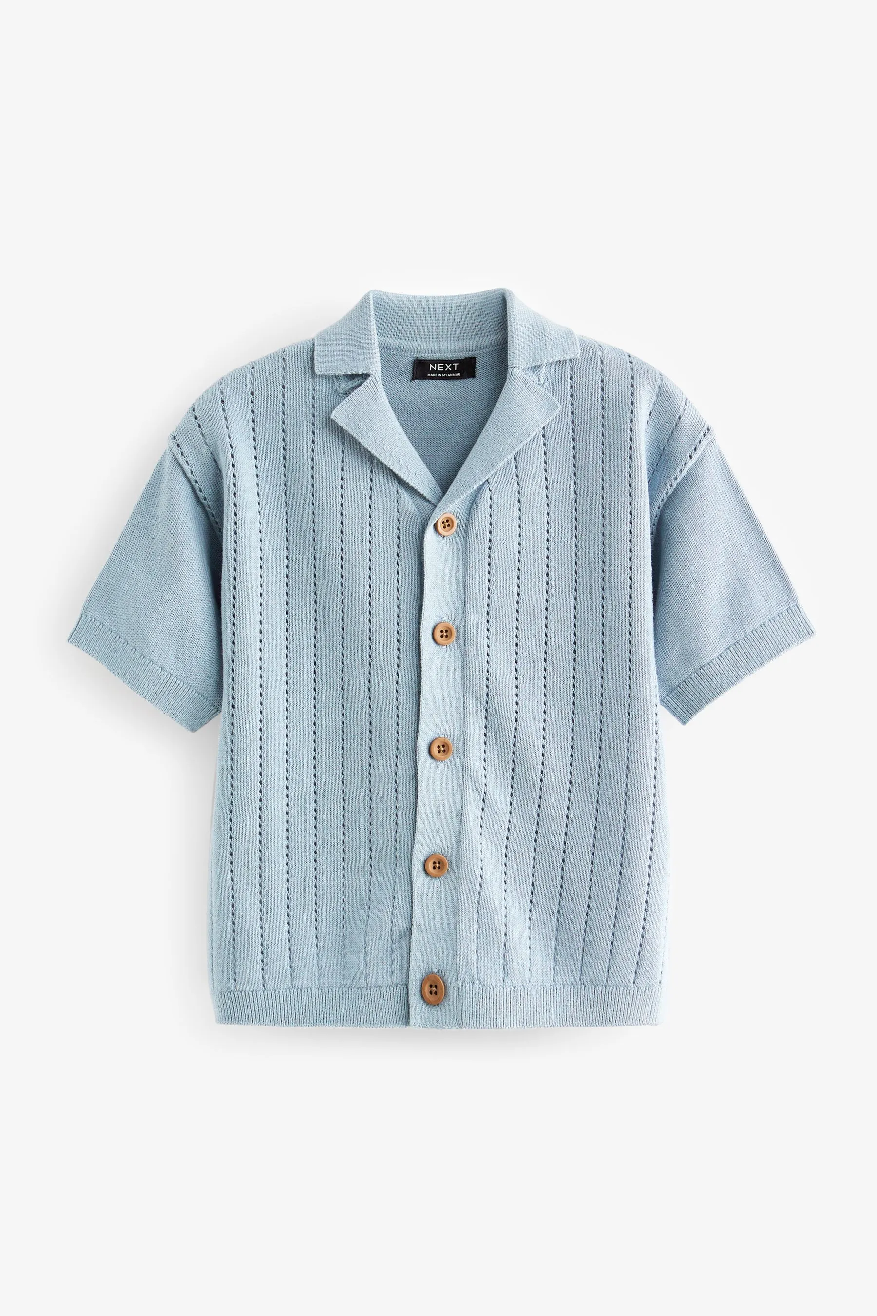 100% Cotton Short Sleeved Button Through Polo Shirt (3mths-7yrs)    