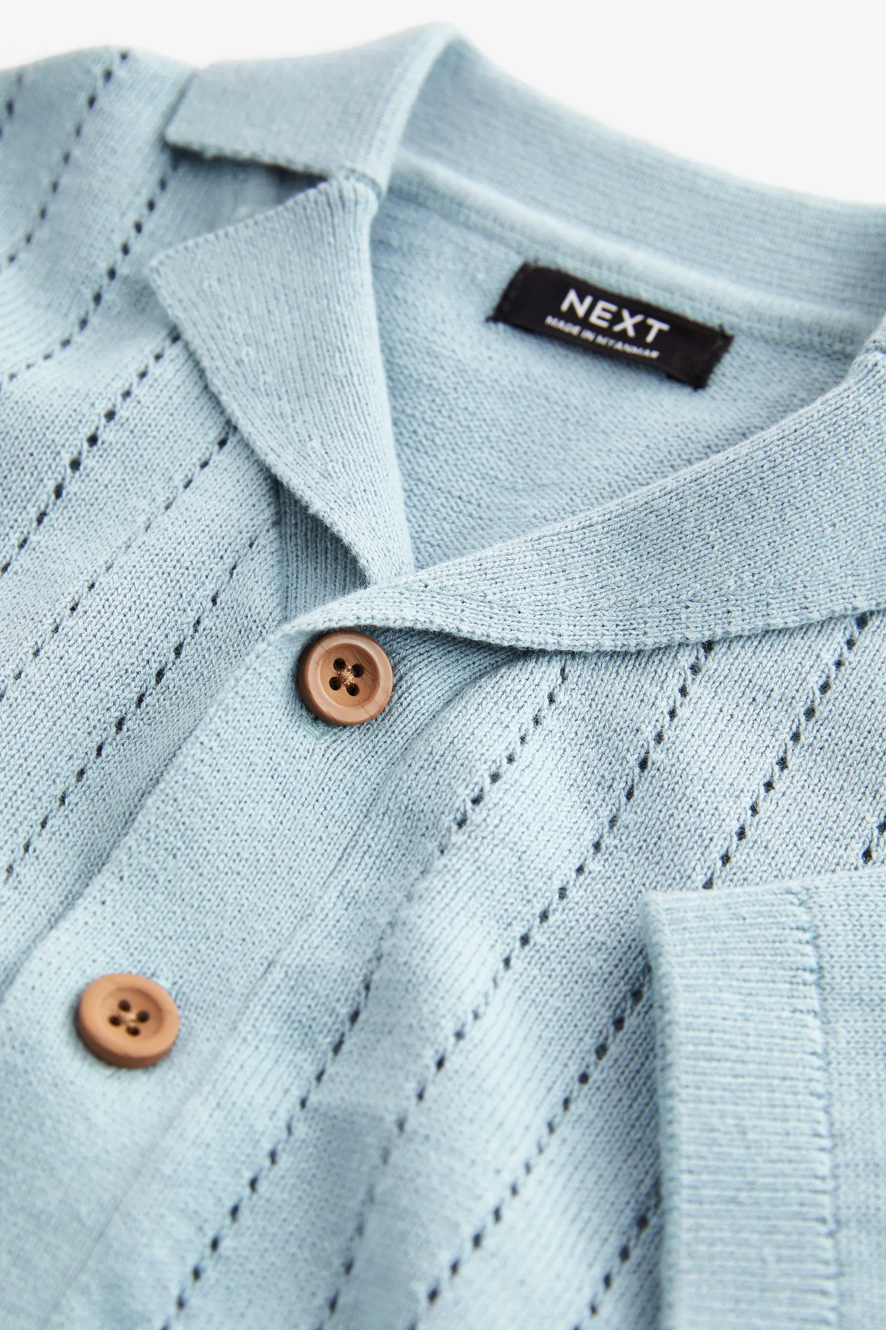 100% Cotton Short Sleeved Button Through Polo Shirt (3mths-7yrs)    
