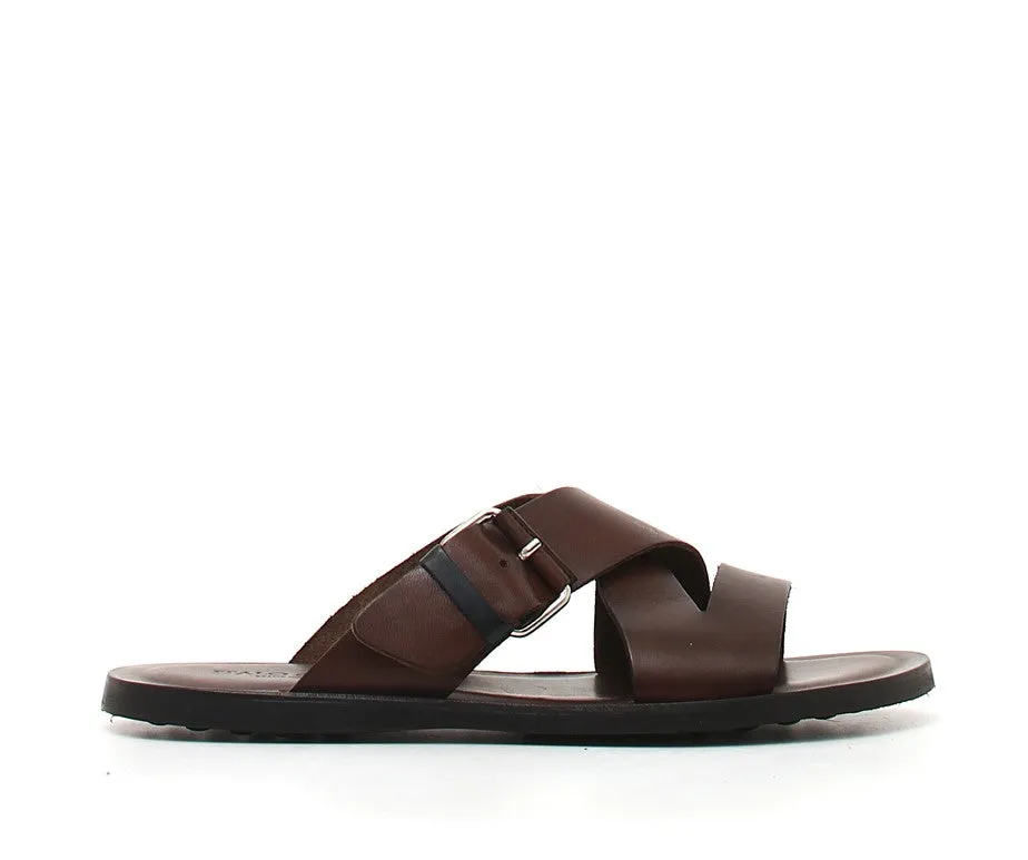 6331 Ciabatta Fibbia Marrone  