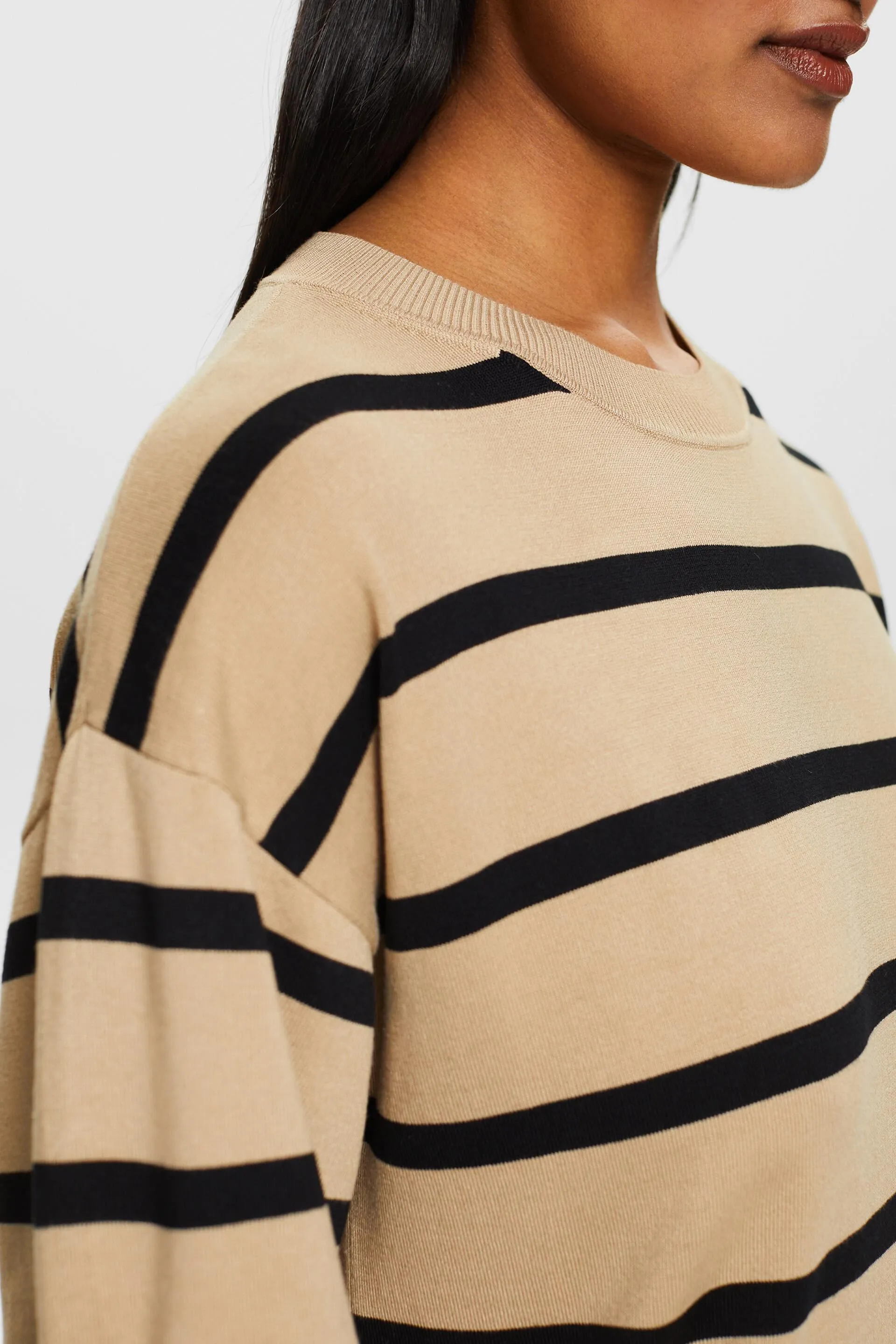 Abito oversize in maglia a righe