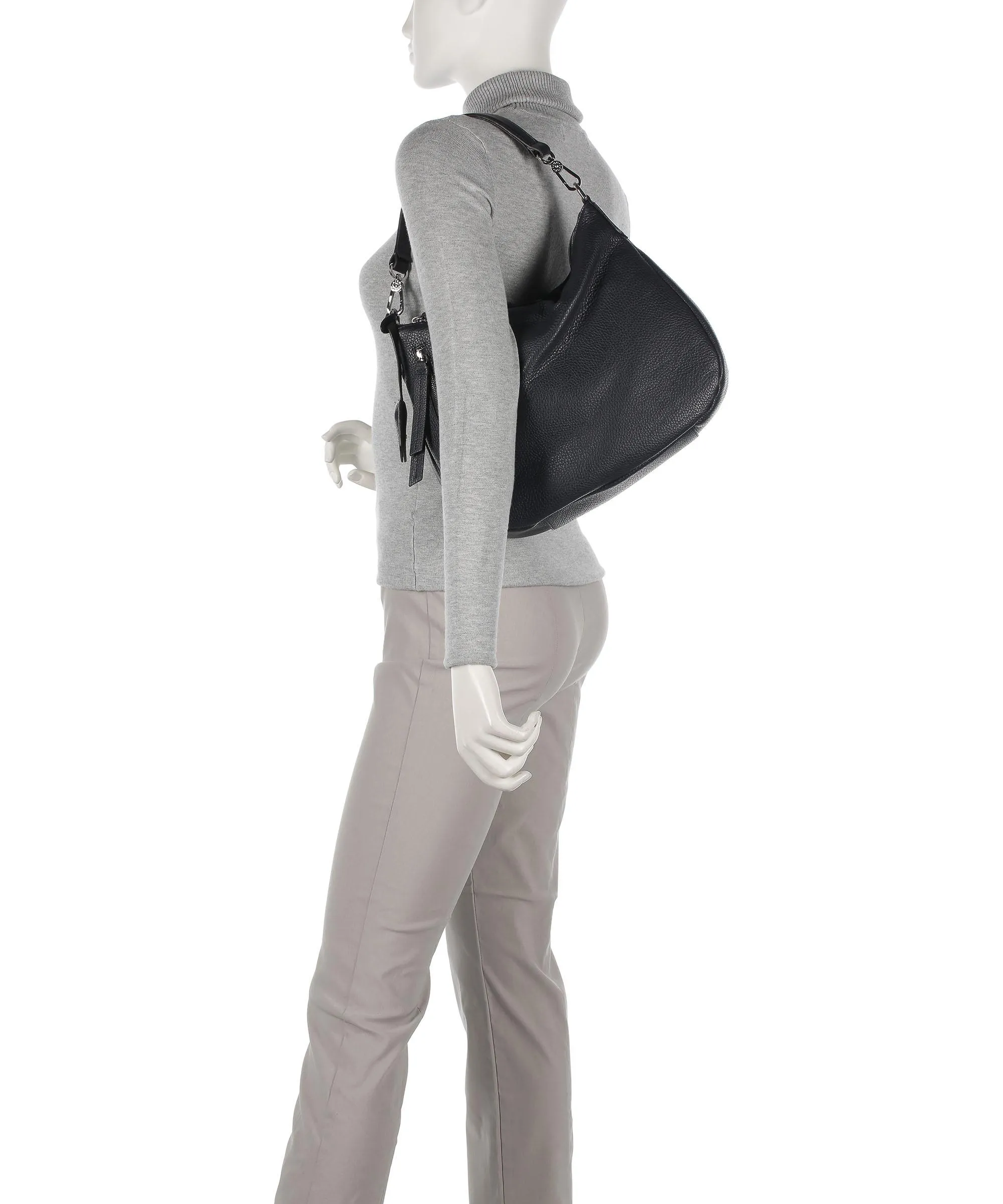  Abro Adria Juna Borsa hobo pelle di vacchetta grana blu scuro  