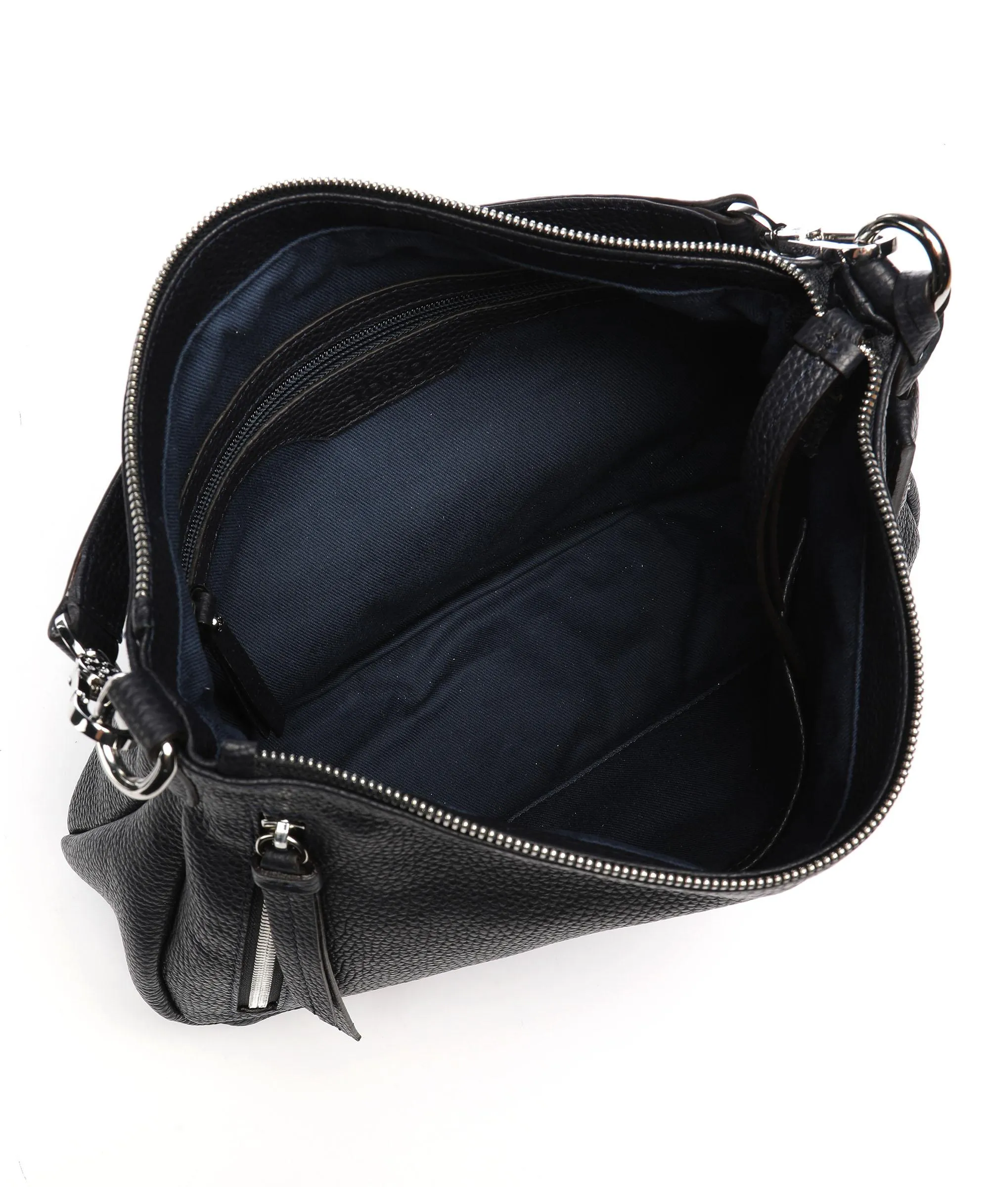  Abro Adria Juna Borsa hobo pelle di vacchetta grana blu scuro  