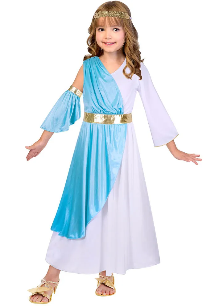Antico costume da ragazza di bellezza blu