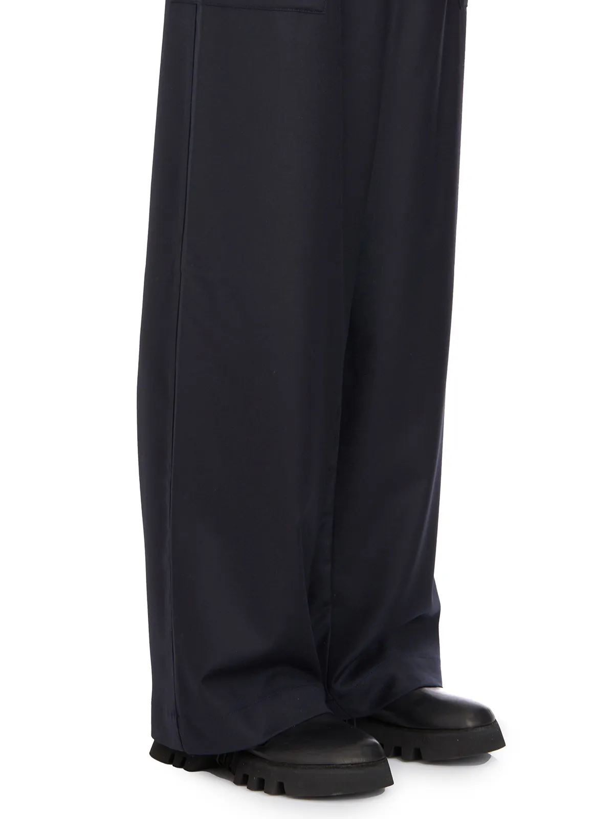 BARENA VENEZIA  PANTALONE IN LANA CON TASCONI 