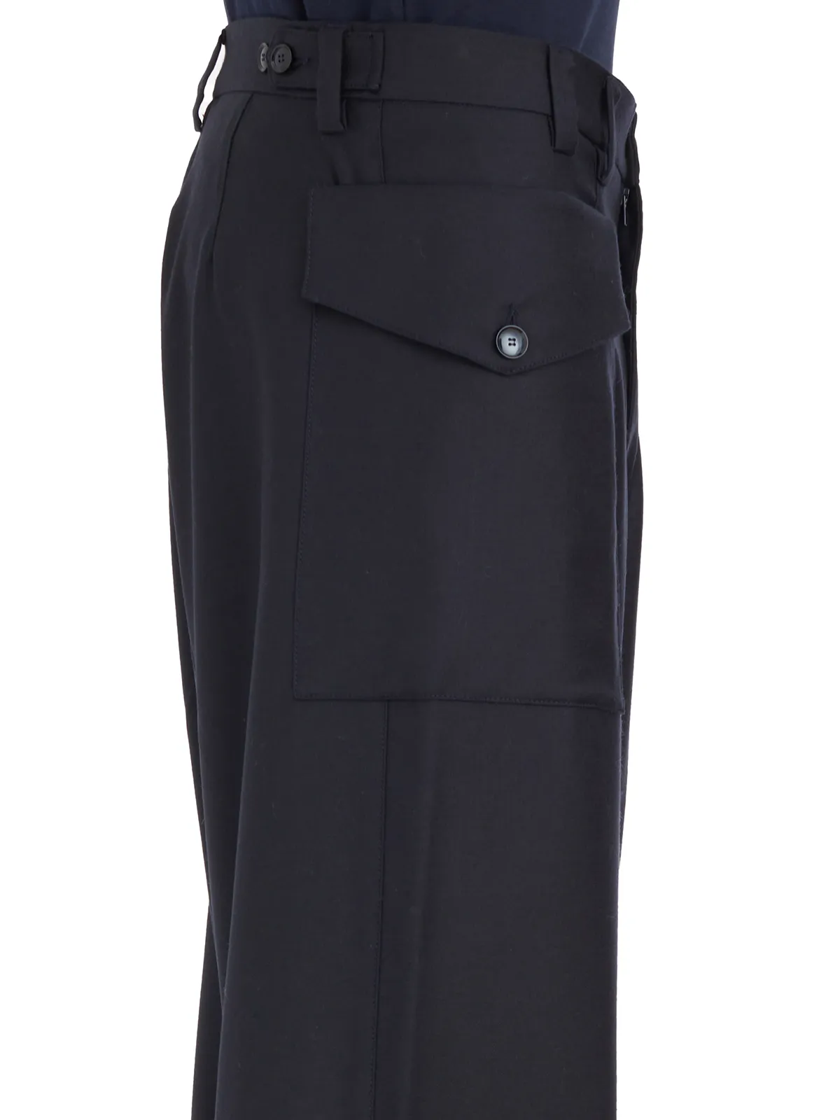 BARENA VENEZIA  PANTALONE IN LANA CON TASCONI 