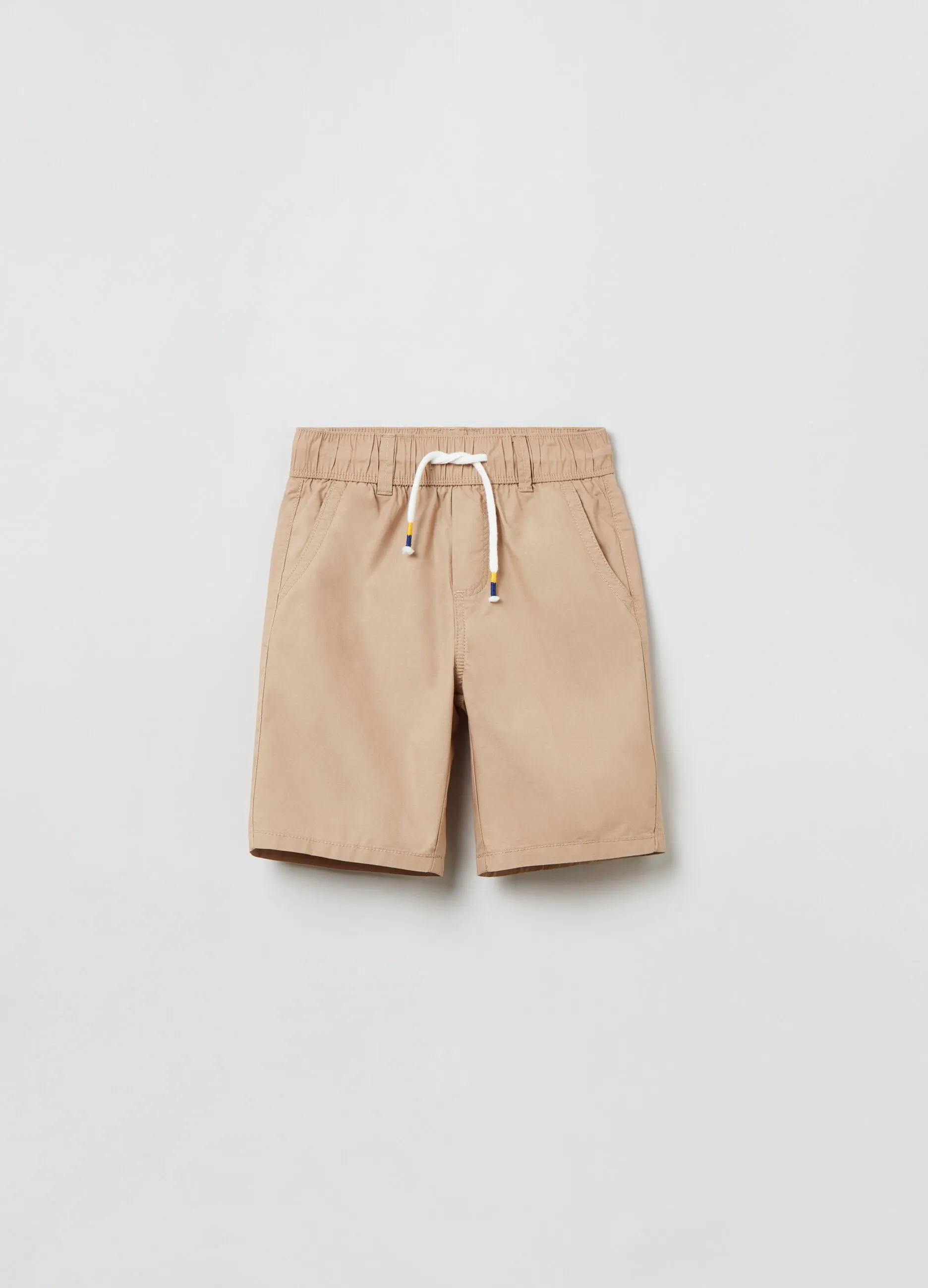 Bermuda in cotone con coulisse