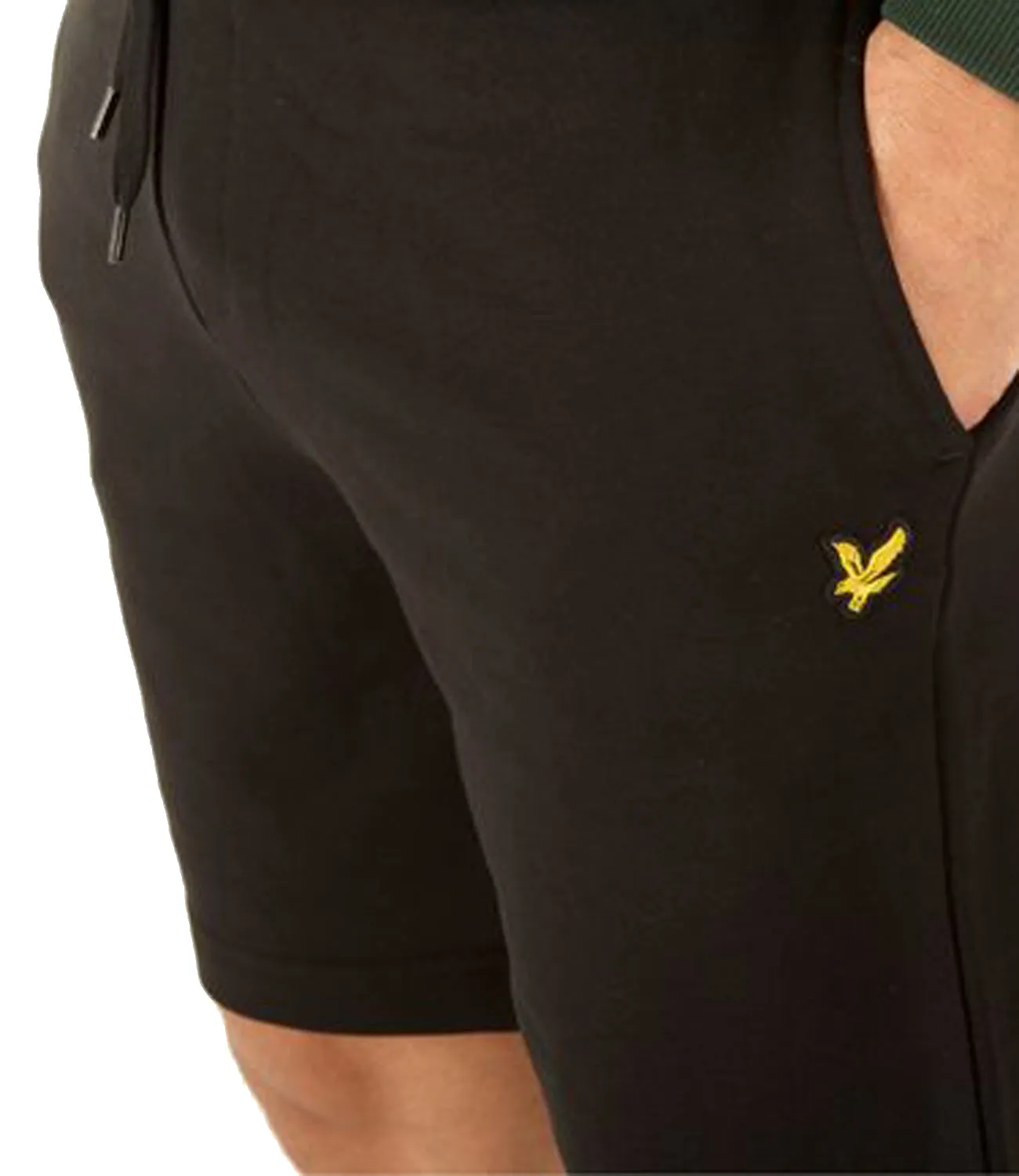 Bermuda in felpa garzata con piccolo logo