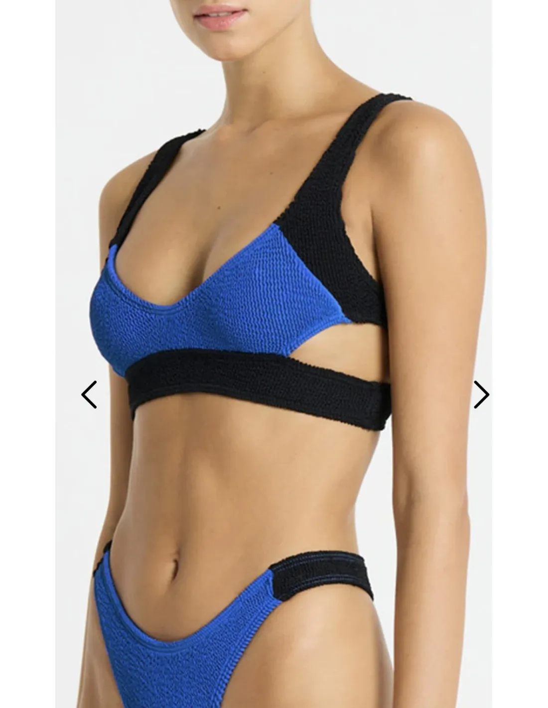 Bikini Bond Eye - Spice Nino Crop Cobalto e Nero