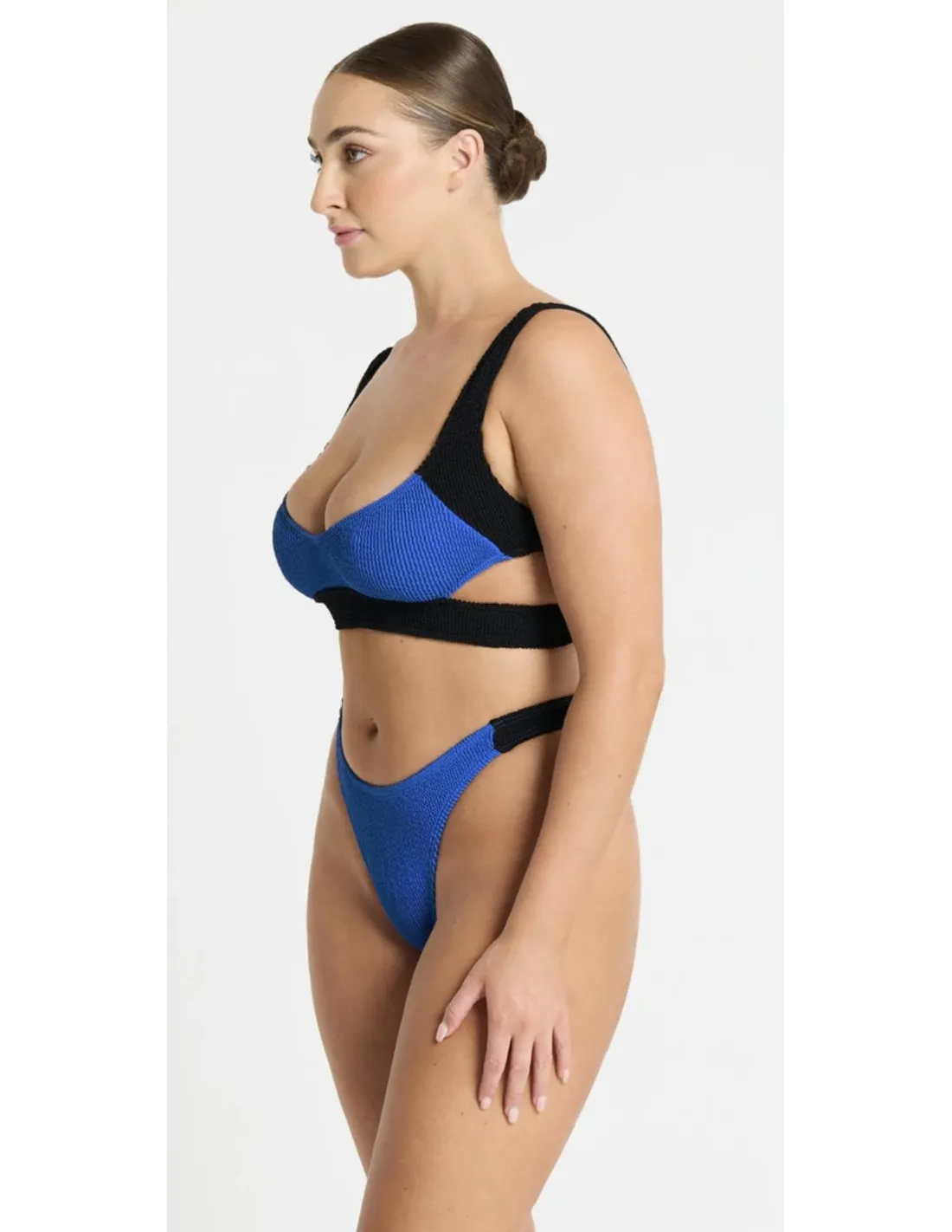 Bikini Bond Eye - Spice Nino Crop Cobalto e Nero