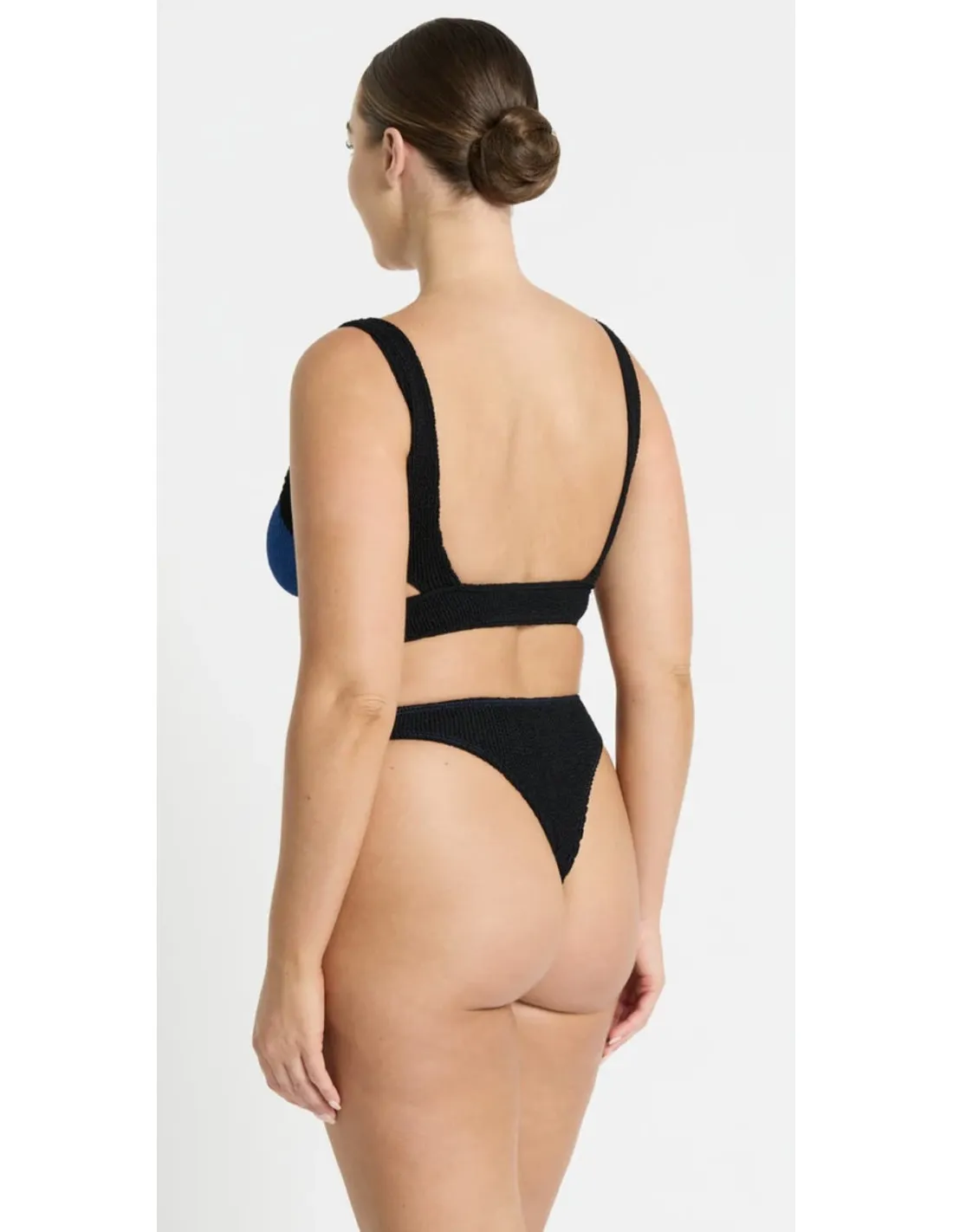Bikini Bond Eye - Spice Nino Crop Cobalto e Nero