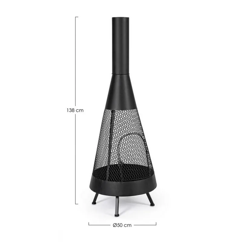 Bizzotto outdoor Braciere Efesto nero d50x138h