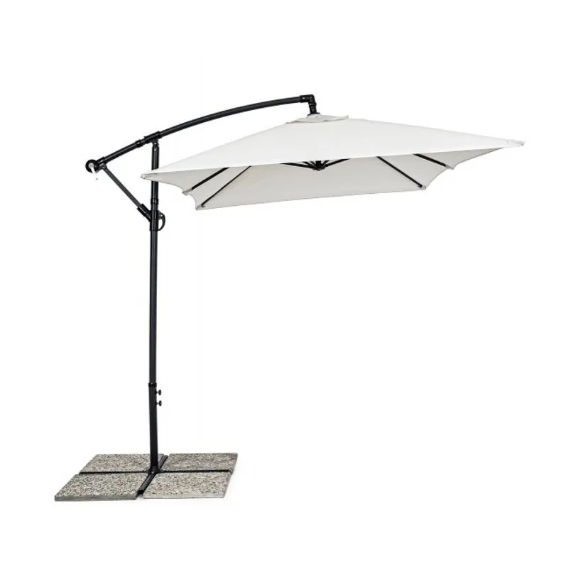 Bizzotto outdoor Ombrellone braccio Texas 2x3 antracite/naturale