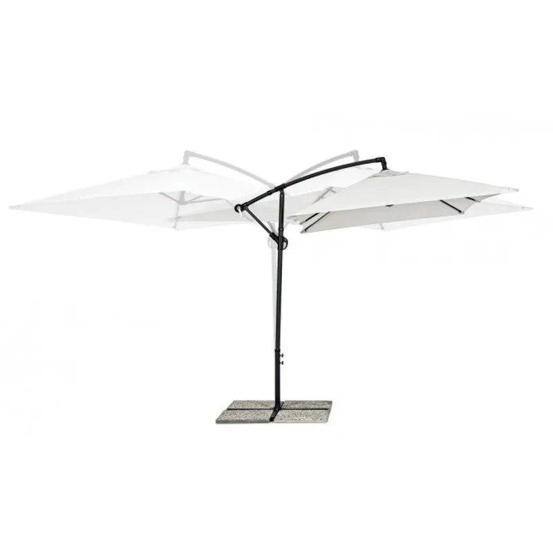 Bizzotto outdoor Ombrellone braccio Texas 2x3 antracite/naturale
