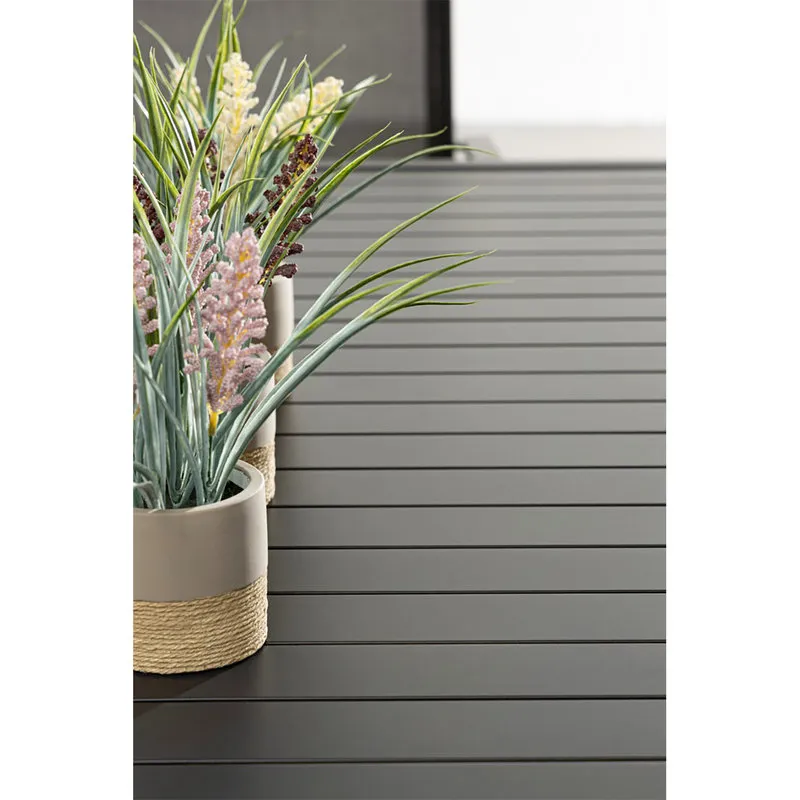Bizzotto outdoor Tavolo Hilde 130x68 antracite lh32
