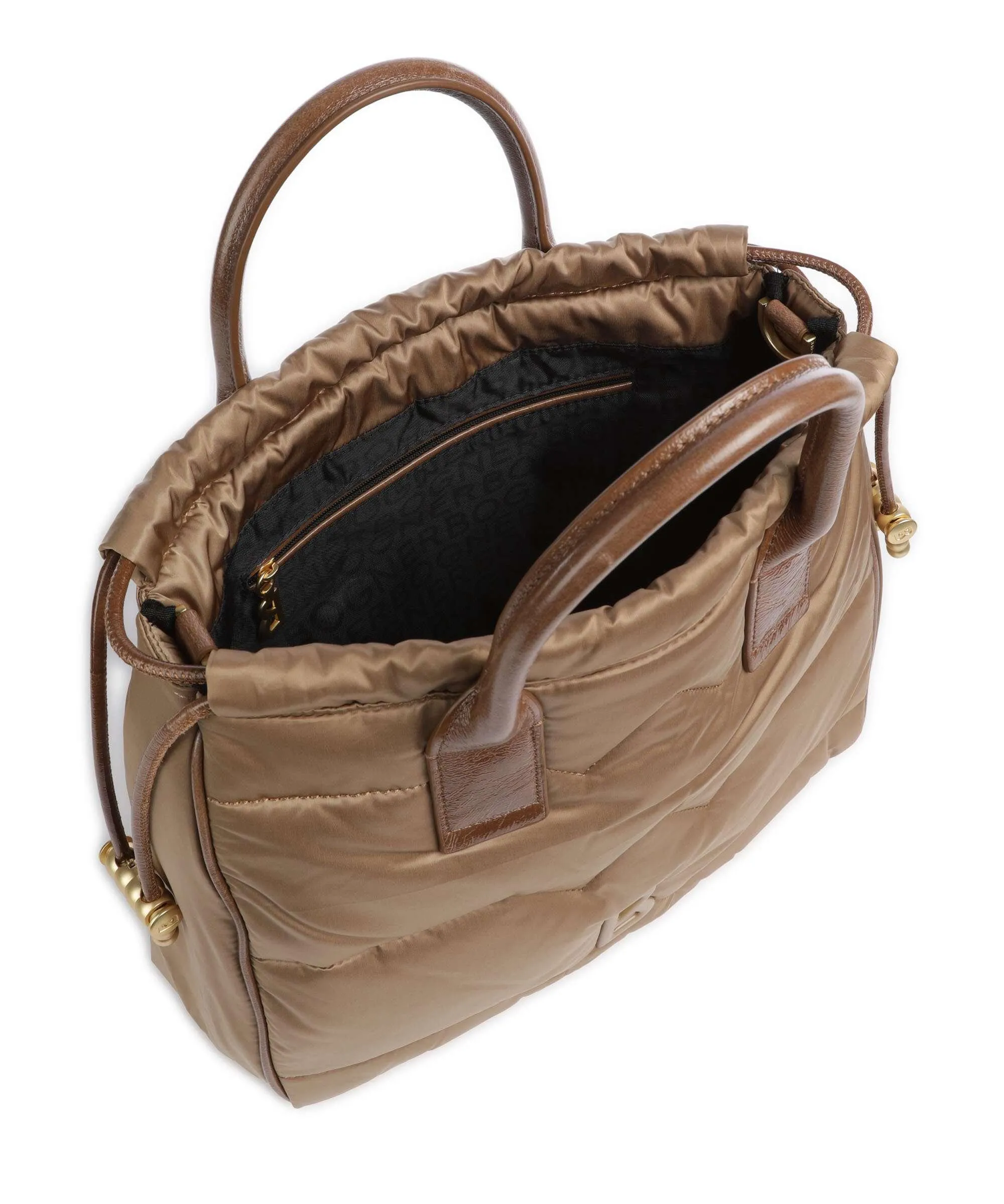  Bogner Morzine Malina Borsa a secchiello nylon marrone chiaro  