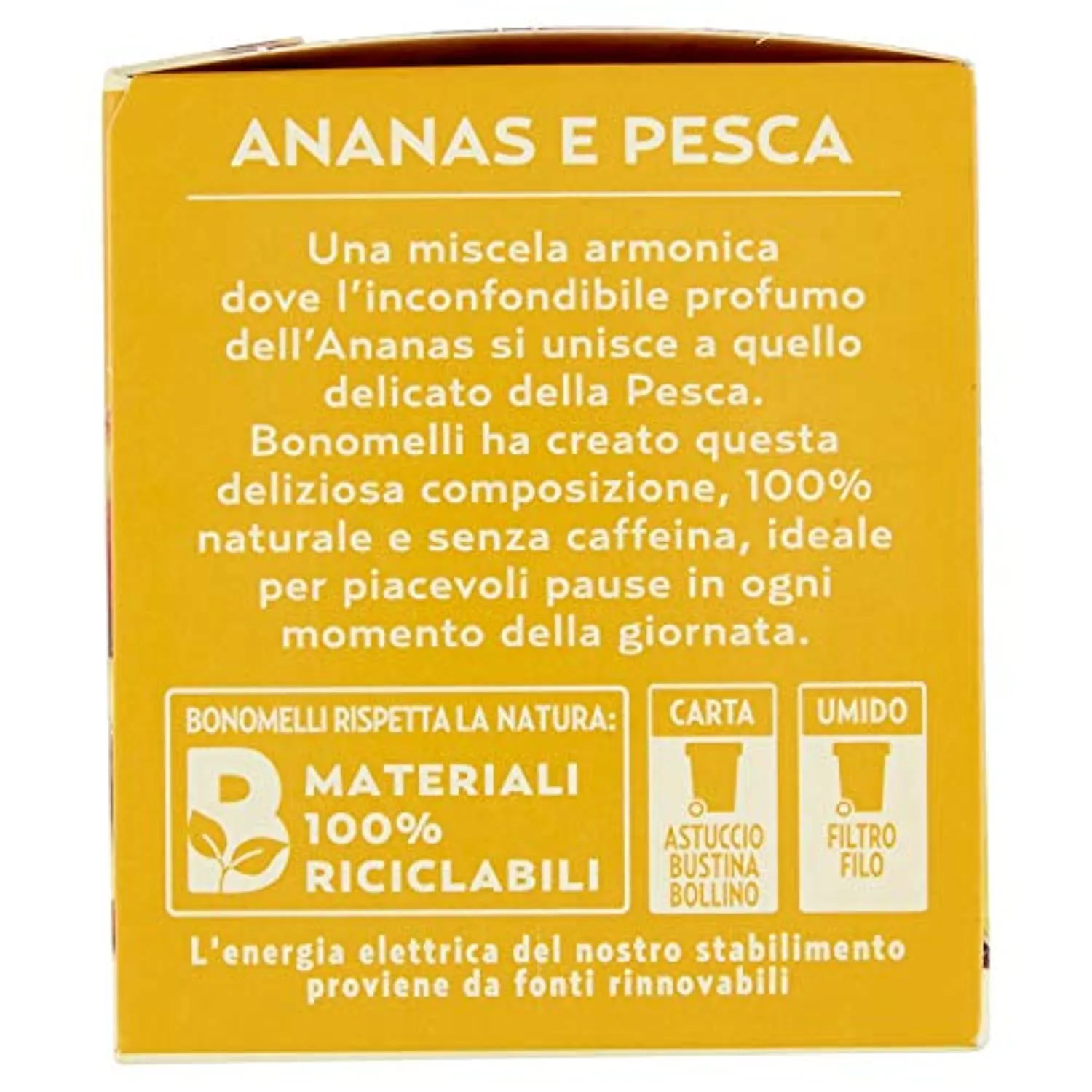 Bonomelli, Infusi Fruttosi, Ananas e Pesca, Ingredienti 100% Naturali, Gusto Dolce e Vellutato, Infusione a Caldo e a Freddo, Co