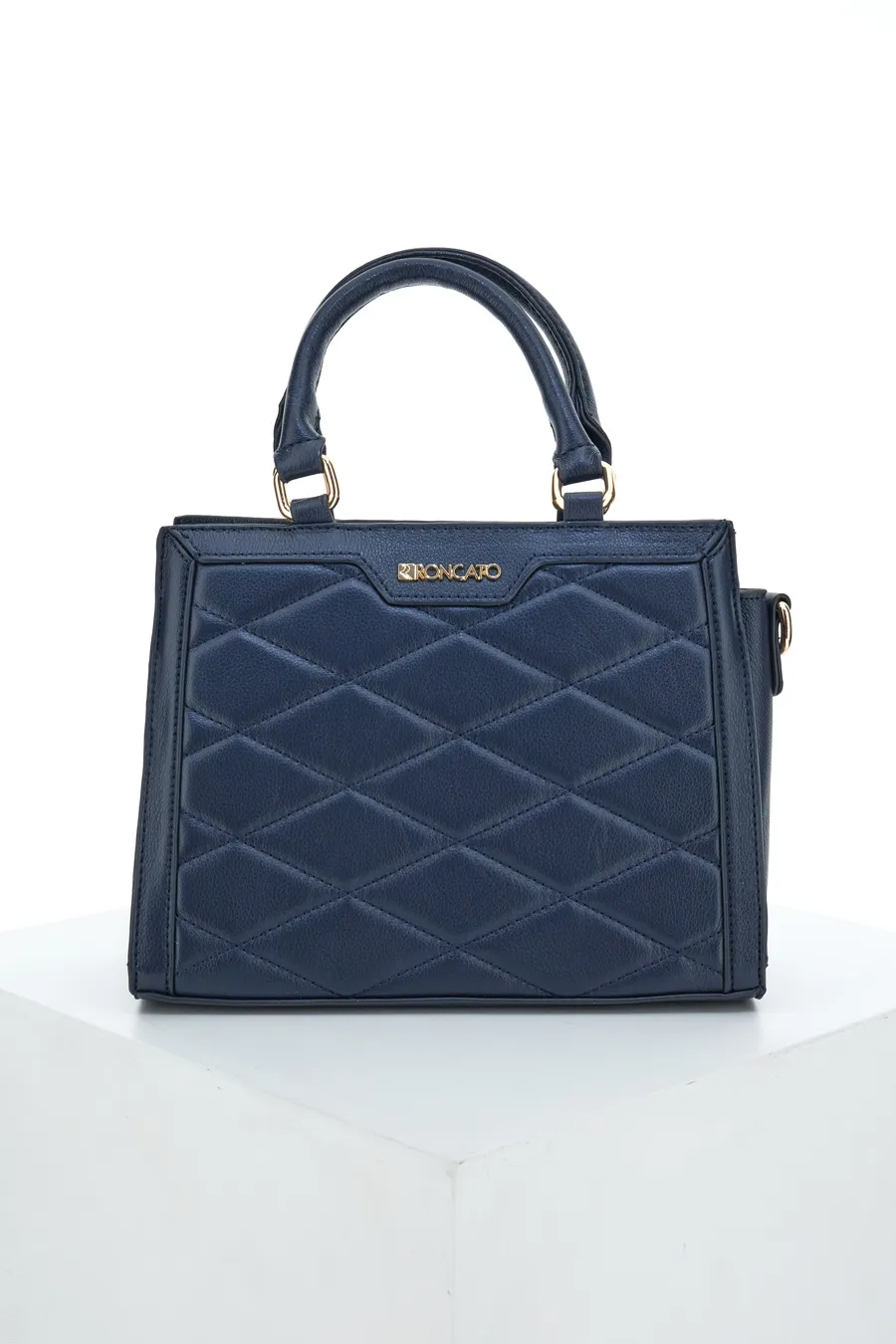Borsa a Mano Blu Notte Con Tracolla Roncato R5253,581