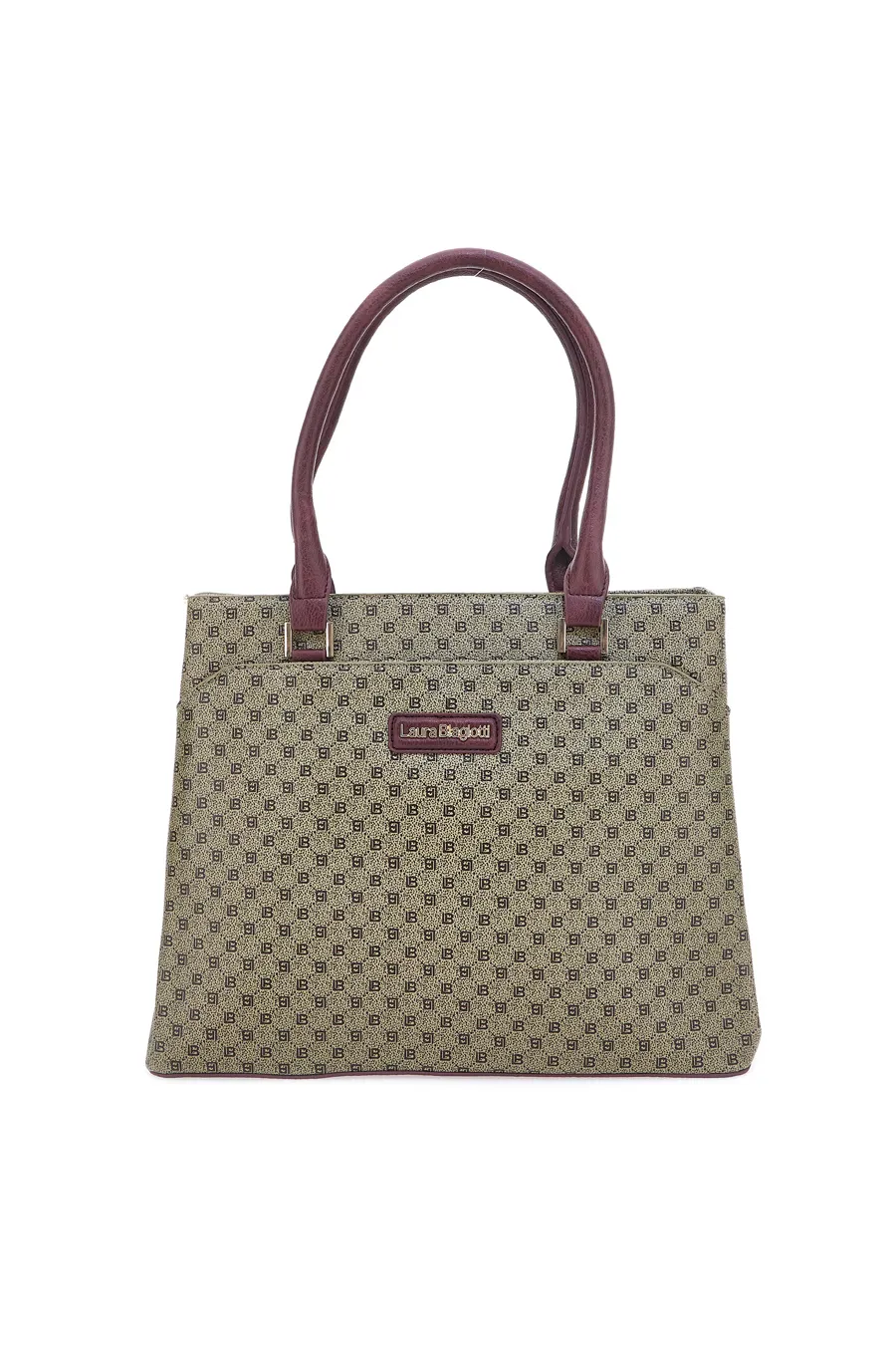 Borsa a Spalla Beige a Trapezio Laura Biagiotti Dema