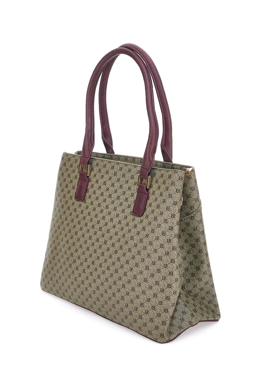 Borsa a Spalla Beige a Trapezio Laura Biagiotti Dema