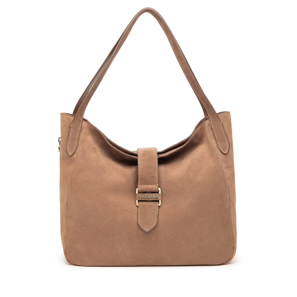   Borsa a spalla Donna in camoscio NEROGIARDINI I443822D
