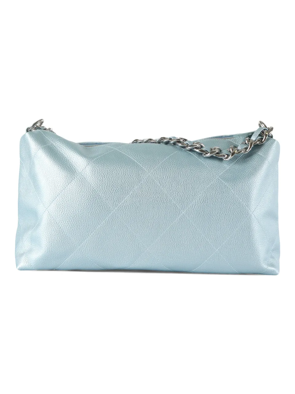 Borsa a spalla trapuntata effetto martellato