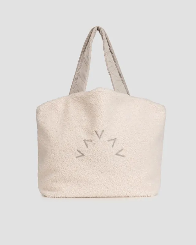 Borsa beige reversibile da donna Varley Amos Reversible Quilt Tote