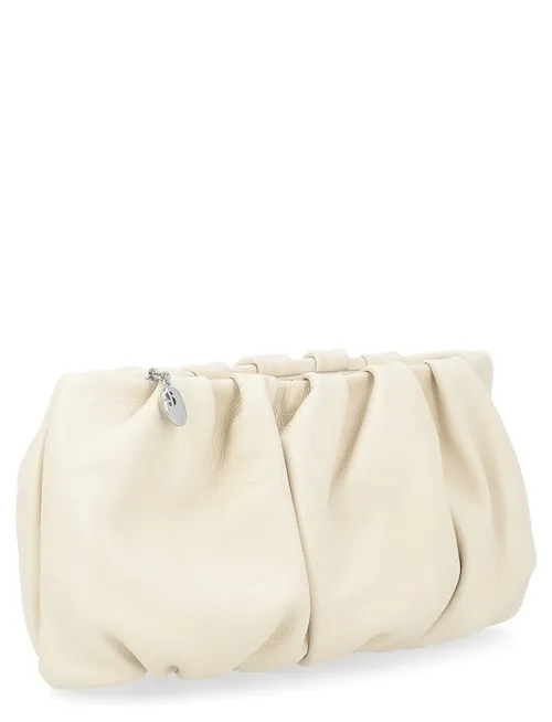 Borsa Clutch Staud Bean color crema