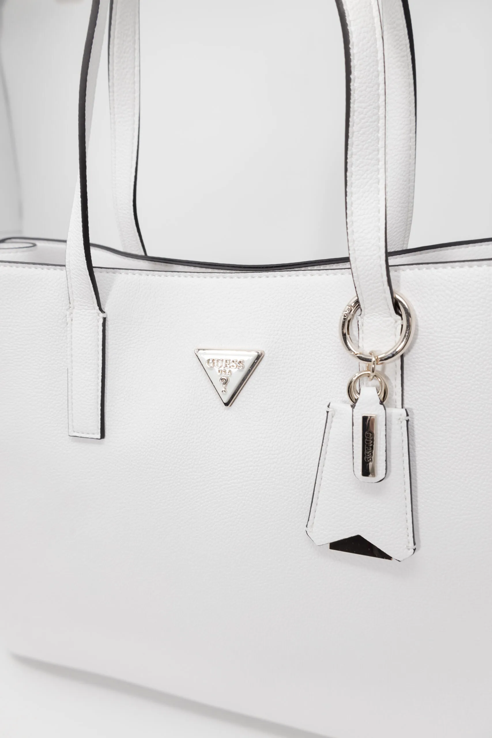Borsa Guess MERIDIAN GIRLFRIEND TOTE Bianco