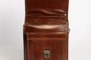 Borsa in pelle naturale Afrodita, marrone