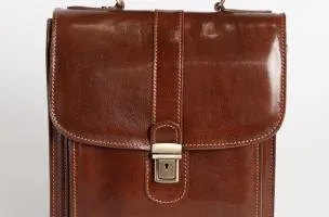 Borsa in pelle naturale Afrodita, marrone