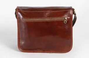 Borsa in pelle naturale Kyleigh, marrone