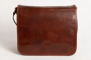 Borsa in pelle naturale Kyleigh, marrone