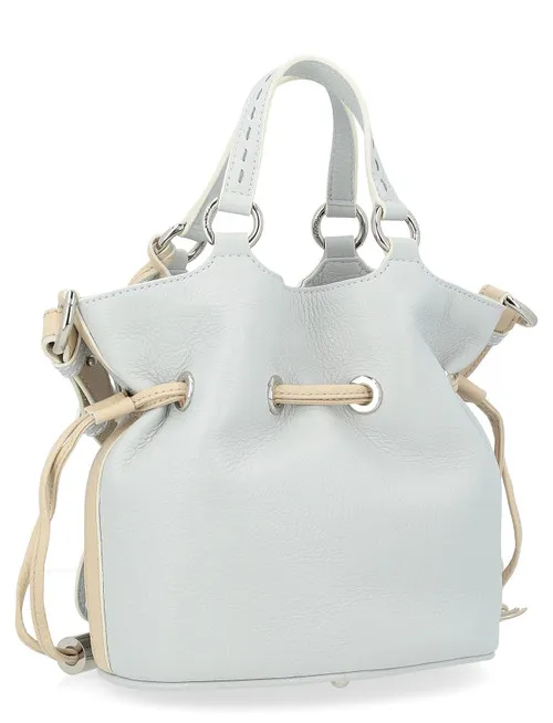Borsa Lancel Premier Flirt a secchiello color ghiaccio
