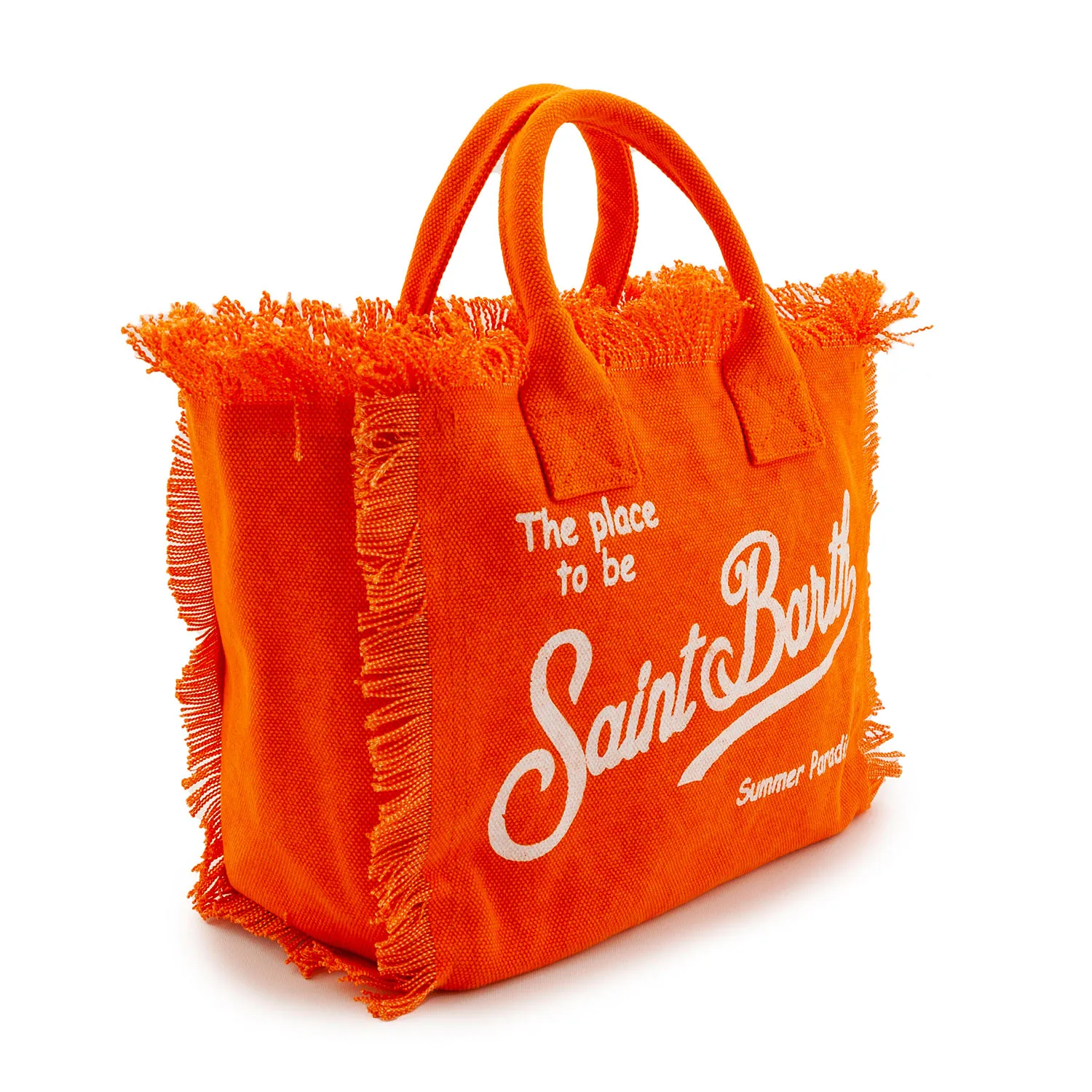 Borsa Mini Colette Arancione Con Loghi Bianchi
