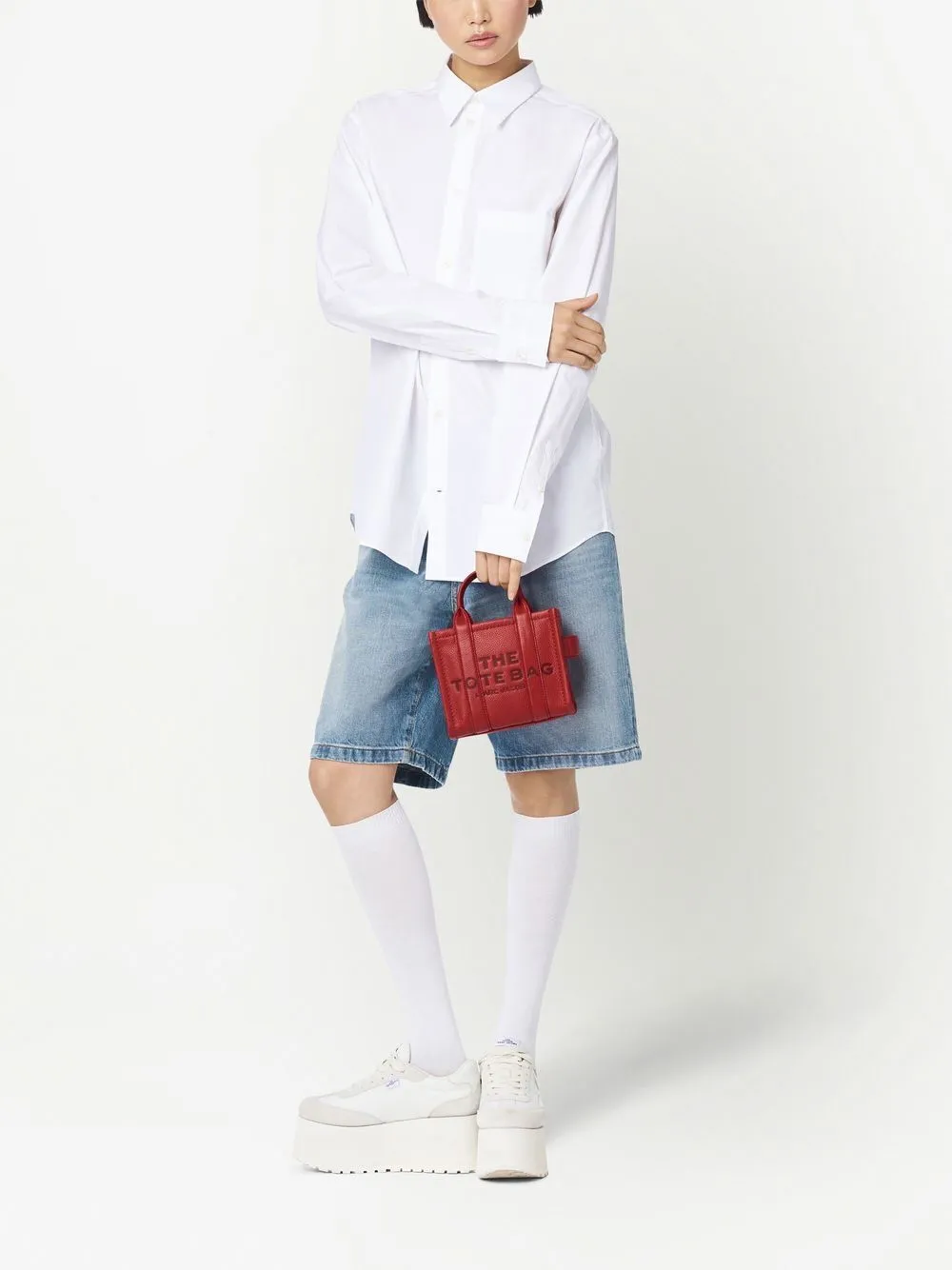 Borsa the small tote in rosso - donna