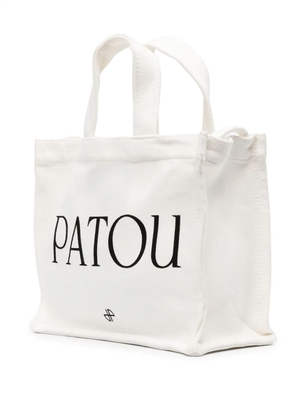 Borsa tote con logo in crema - donna