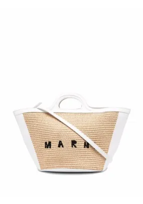 Borsa tote con logo tropicalia ricamato in multicolore - donna