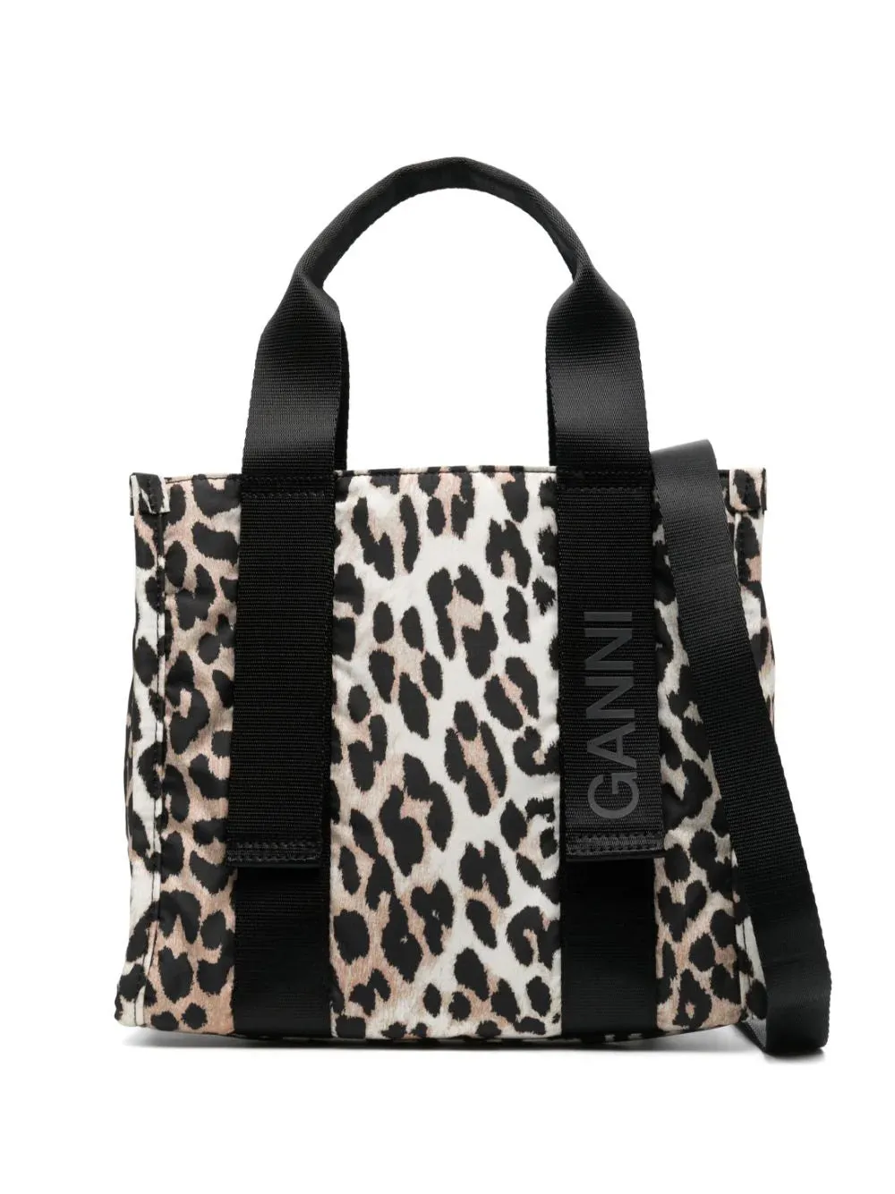 Borsa tote Leopard Tech piccola