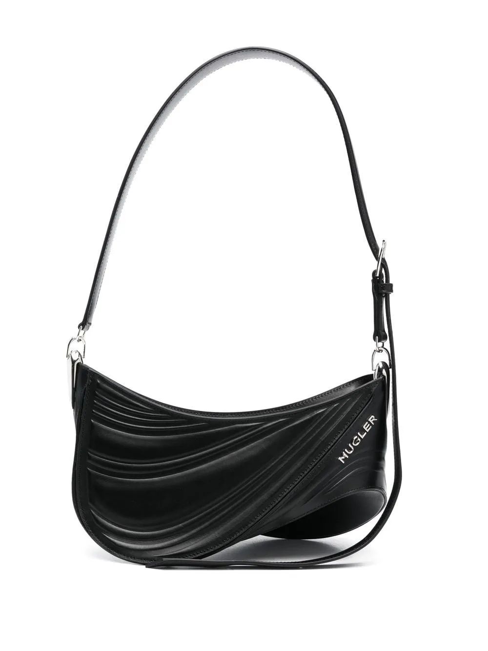 Borsa tote spiral curve 01  in nero - donna
