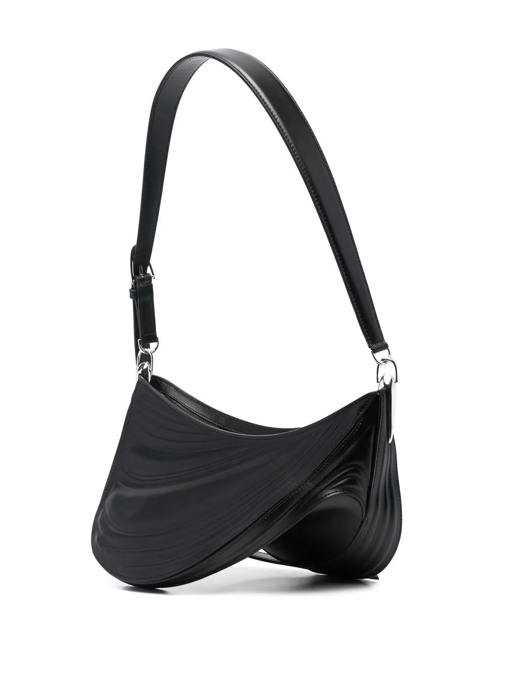 Borsa tote spiral curve 01  in nero - donna