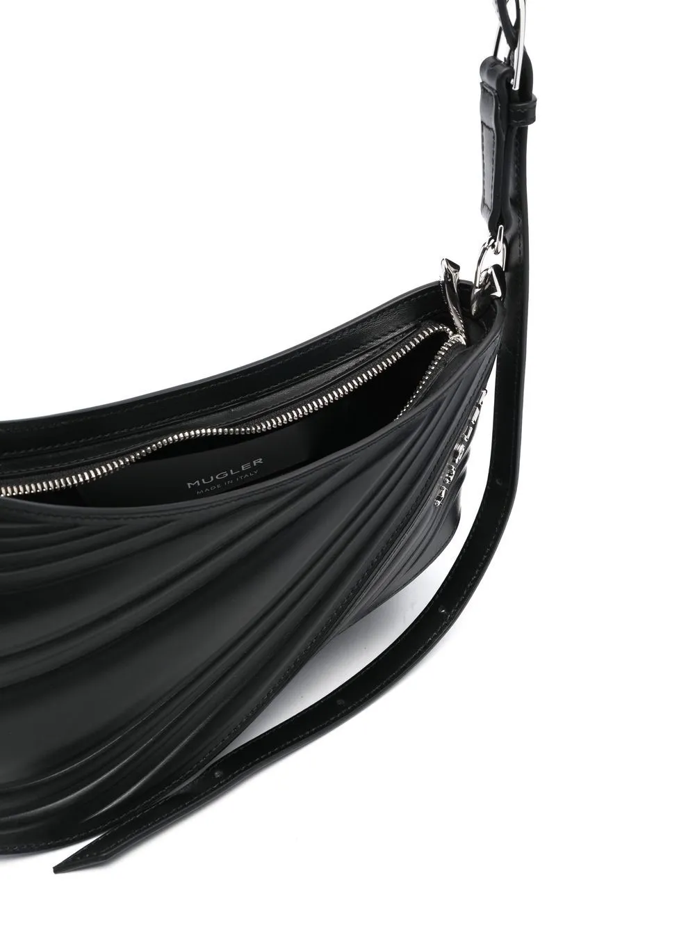 Borsa tote spiral curve 01  in nero - donna