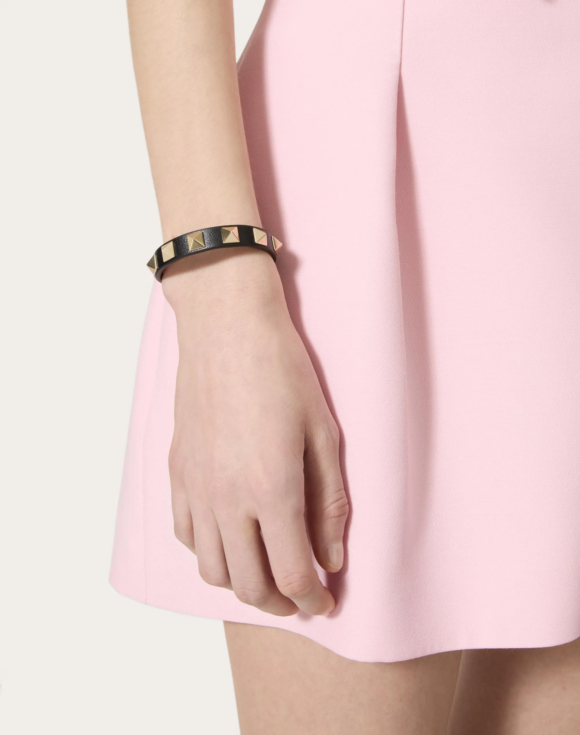BRACCIALE ROCKSTUD IN PELLE