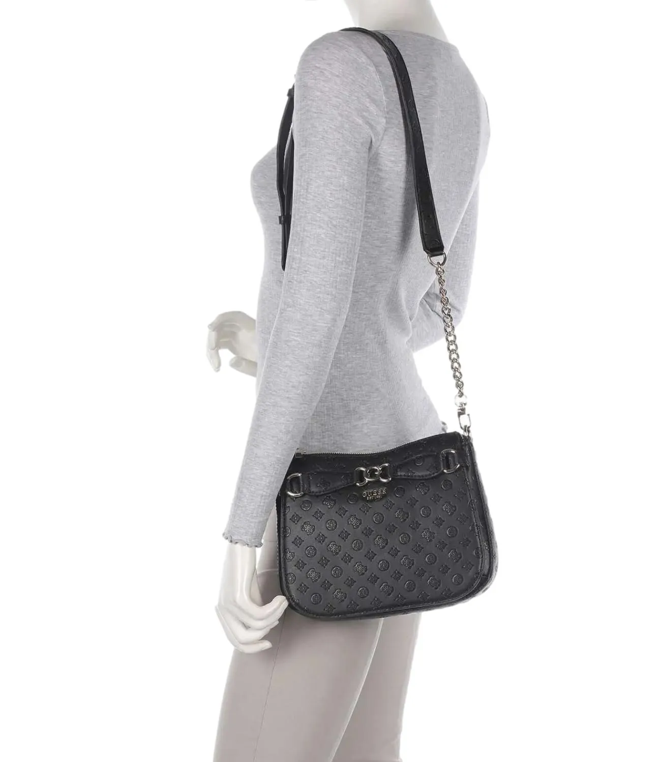 Brand GUESS Guess borsa Arlena crossbody hobo nera donna