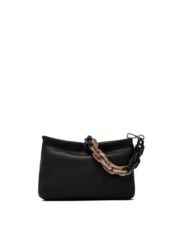 Brenda medium clutch bag with resin shoulder strap