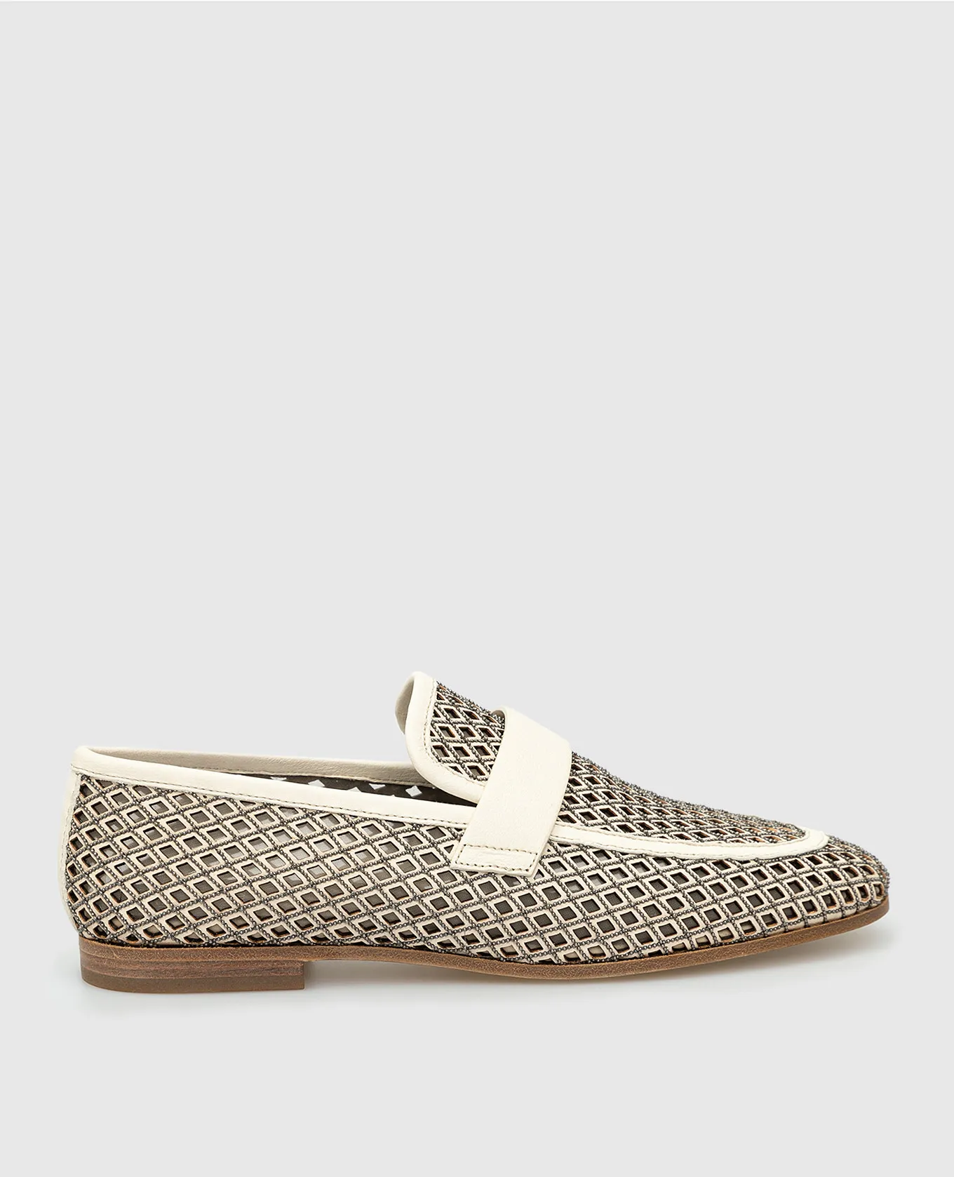 Brunello Cucinelli Mocassini con catena in ottone ecologico MZAPC1800