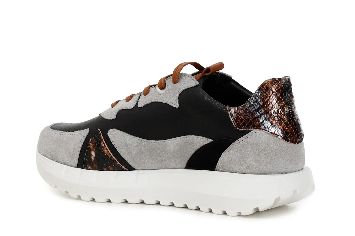 CafèNoir donna sneakers in pelle e camoscio