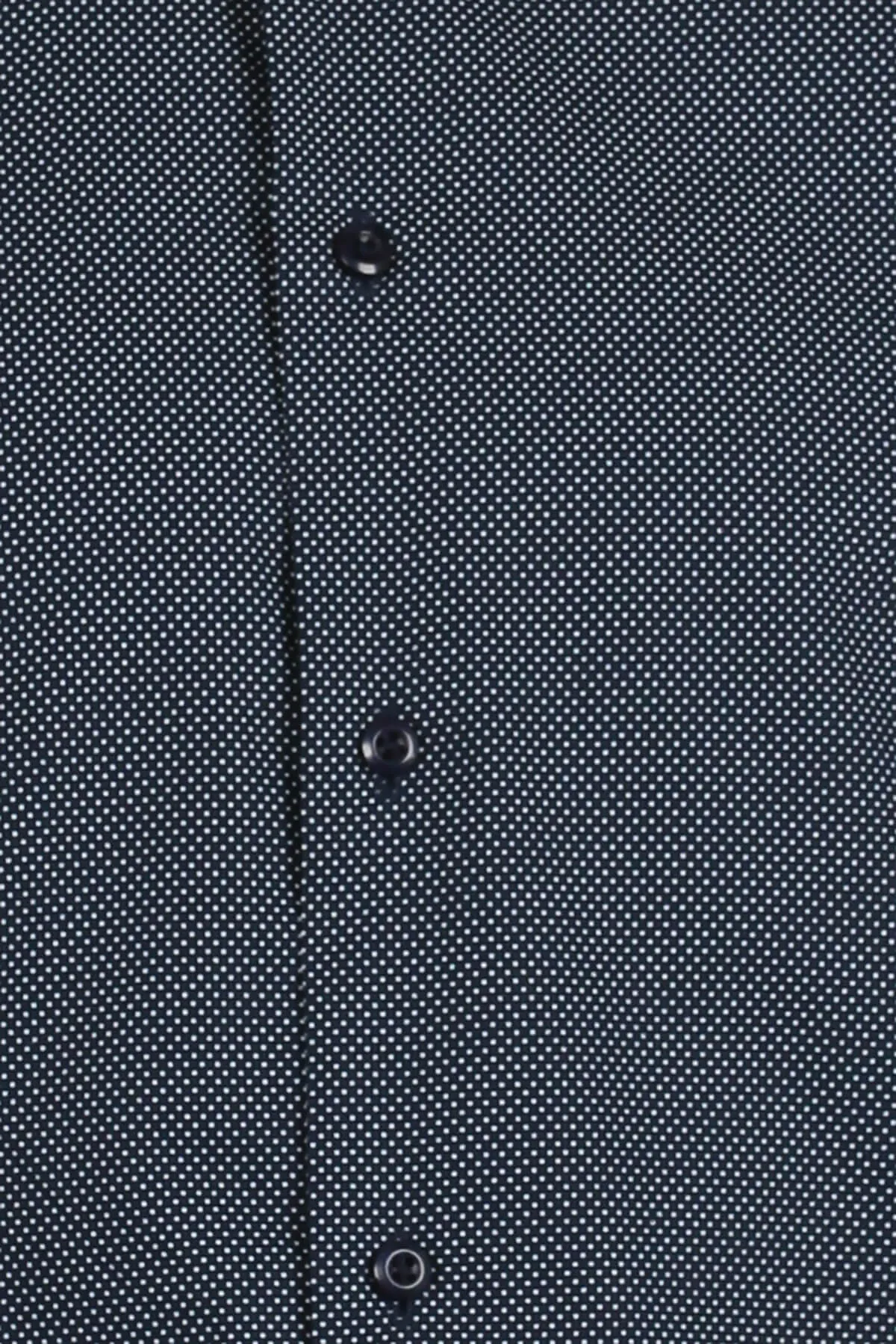 Camicia da uomo con microfantasia a contrasto