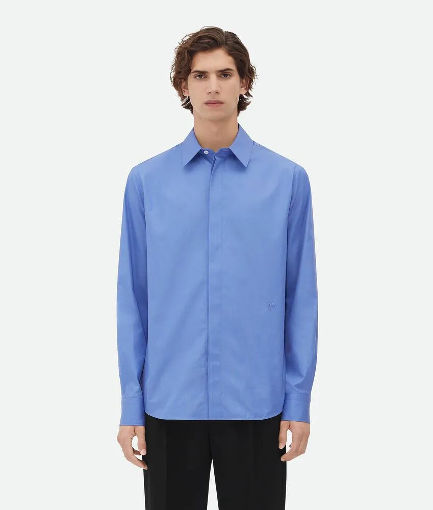 Camicia in chambray compatto  