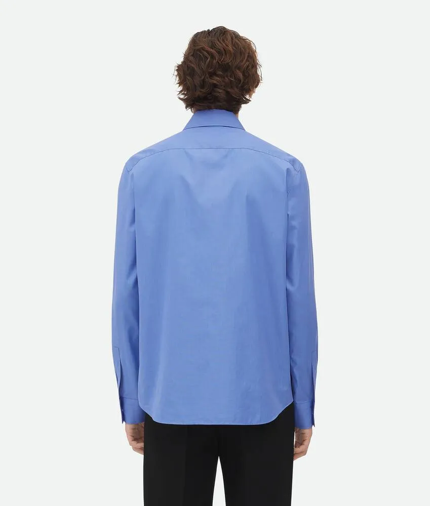 Camicia in chambray compatto  